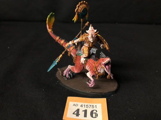 Saurus Scar-Veteran on Aggradon #416 Very Well Painted Seraphon AOS Warhammer 40k