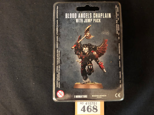 Blood Angels Chaplain Jump Pack BNIB #468 Space Marines Warhammer 40k