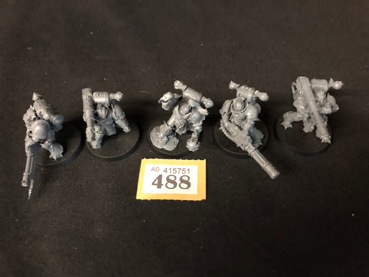 5x Havocs #488 Chaos Space Marines Warhammer 40k