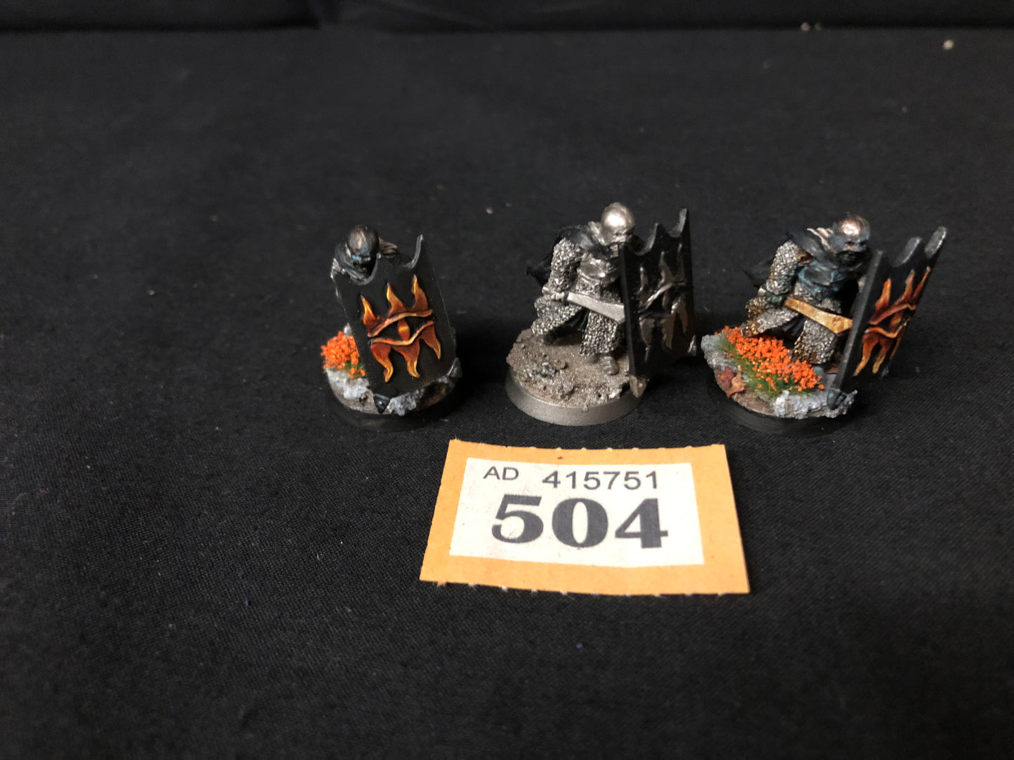 3x Black Guard OOP #504 Mordor MESBG LOTR Warhammer 40k