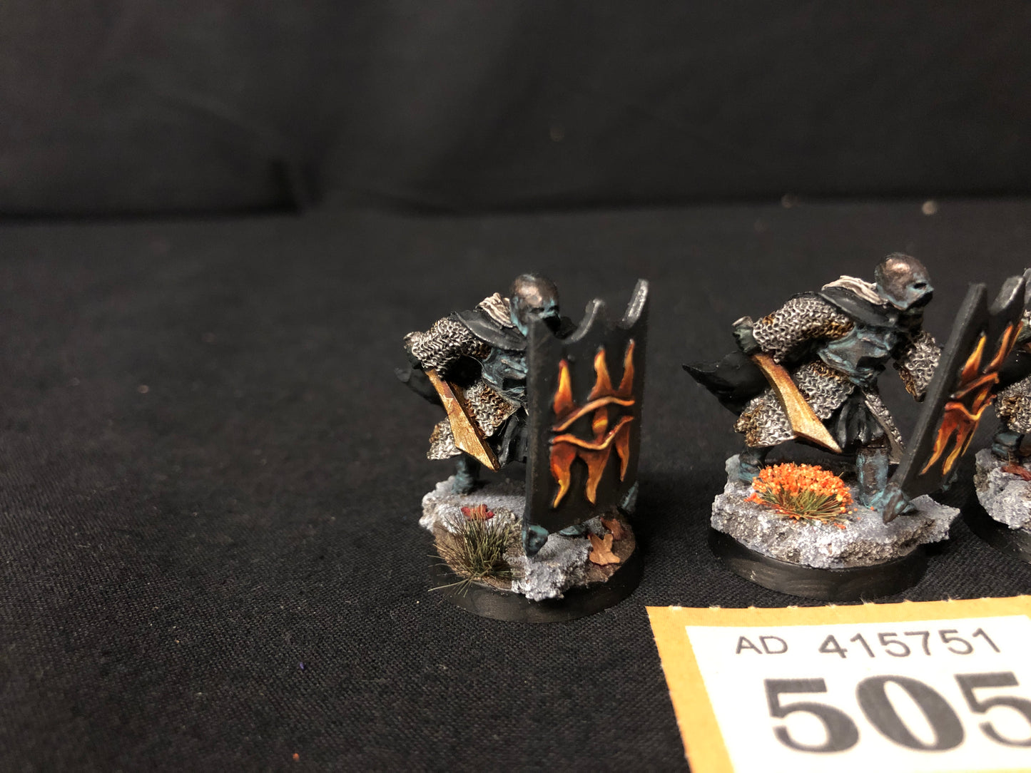 3x Black Guard OOP #505 Mordor MESBG LOTR Warhammer 40k