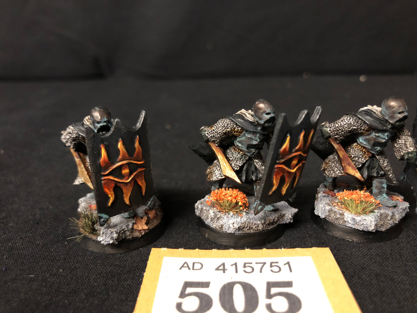 3x Black Guard OOP #505 Mordor MESBG LOTR Warhammer 40k