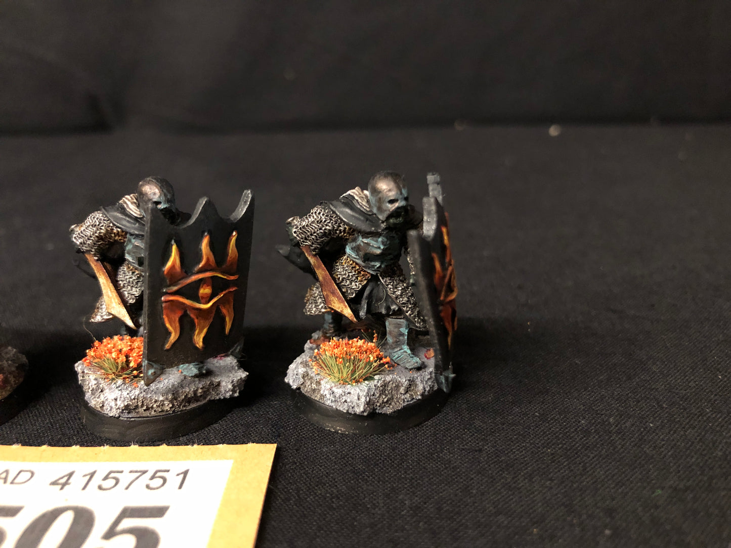 3x Black Guard OOP #505 Mordor MESBG LOTR Warhammer 40k