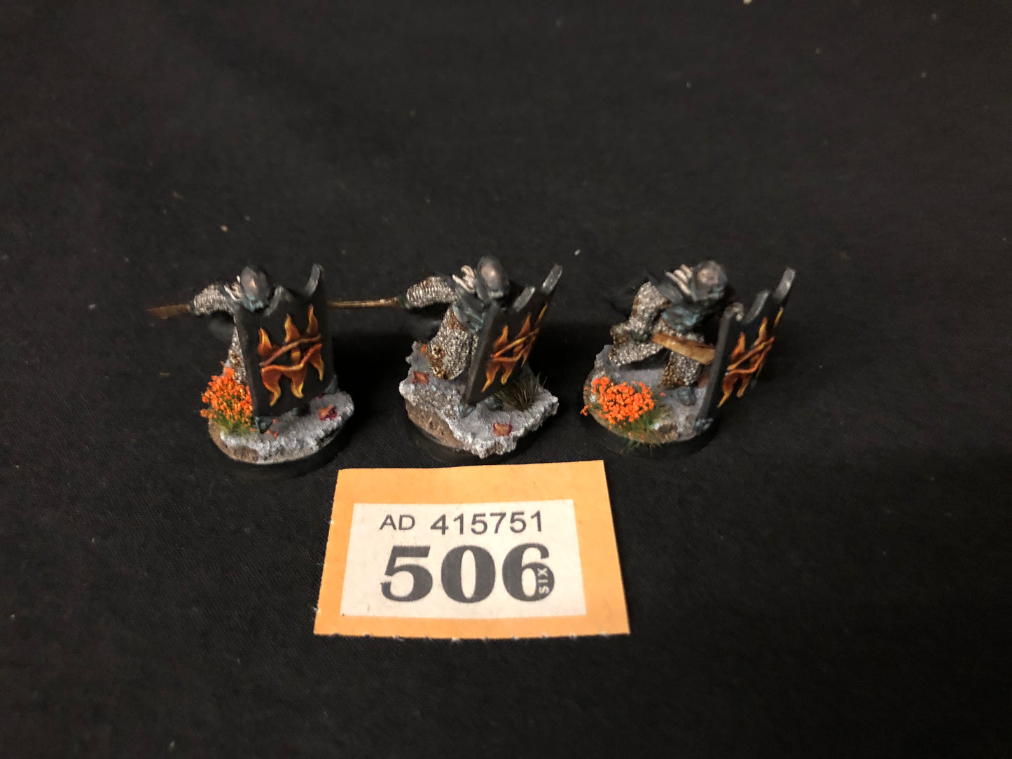 3x Black Guard OOP #506 Mordor MESBG LOTR Warhammer 40k
