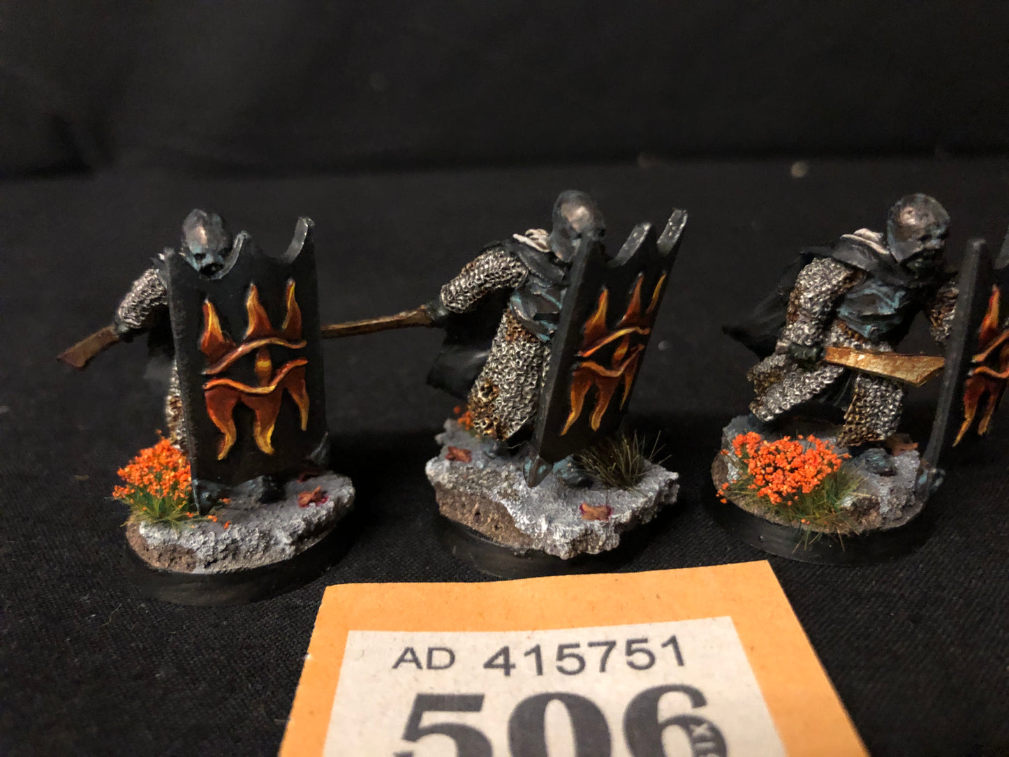 3x Black Guard OOP #506 Mordor MESBG LOTR Warhammer 40k