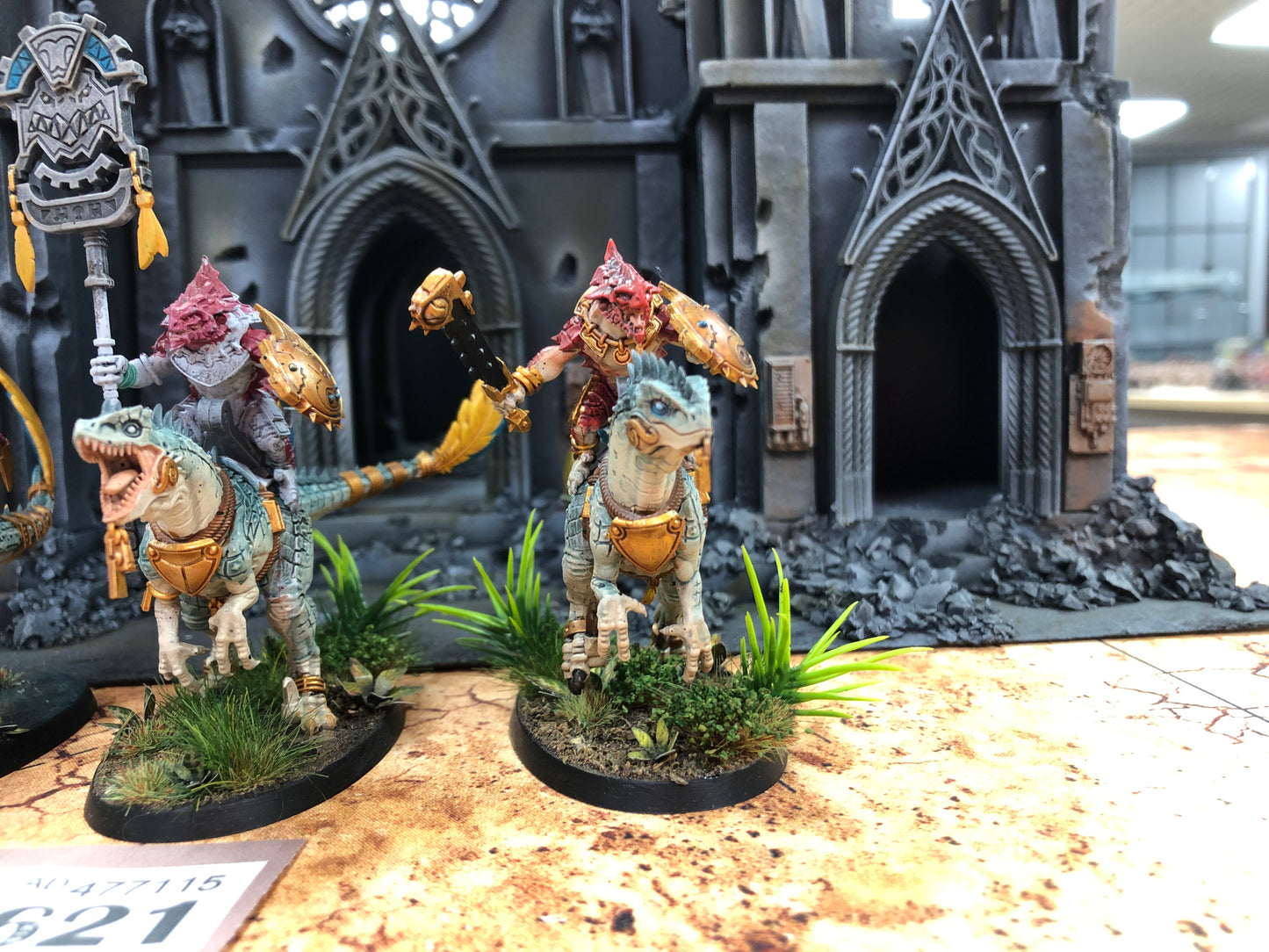 3x Aggradon Lancers #621 VERY Well Painted Seraphon AOS Warhammer 40k