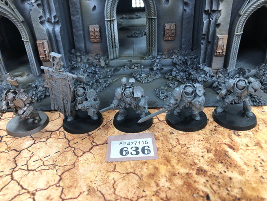 5x Terminators Squad #636 Grey Knights Space Marines Warhammer 40k