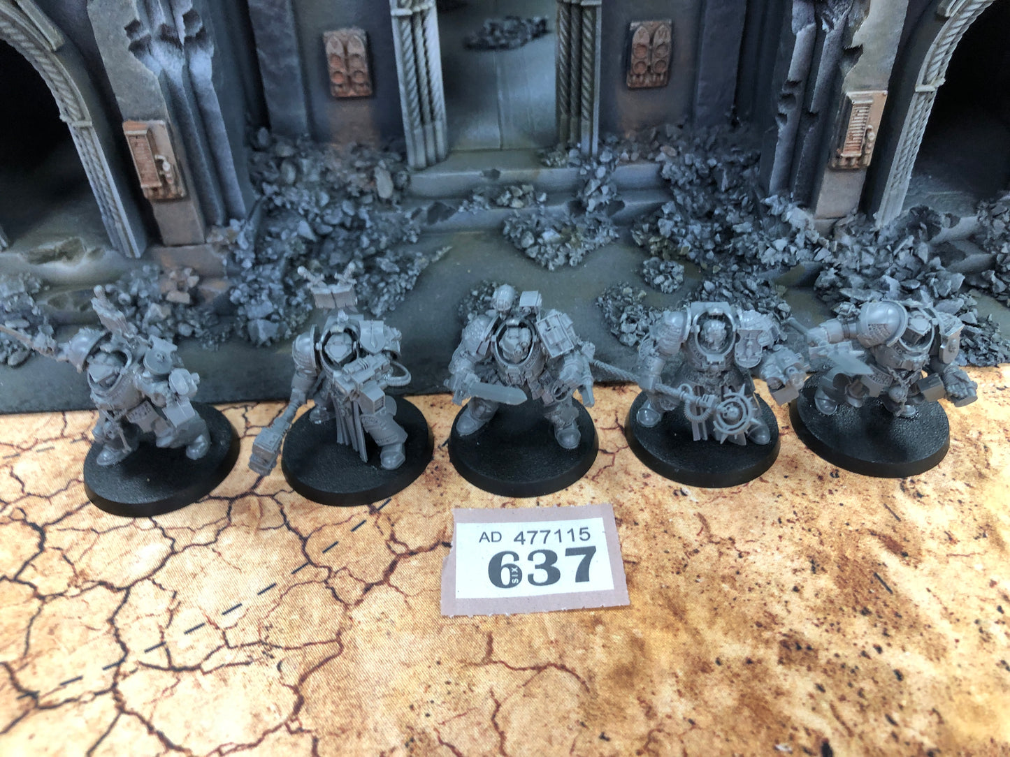 5x Paladins Terminators #637 Grey Knights Space Marines Warhammer 40k