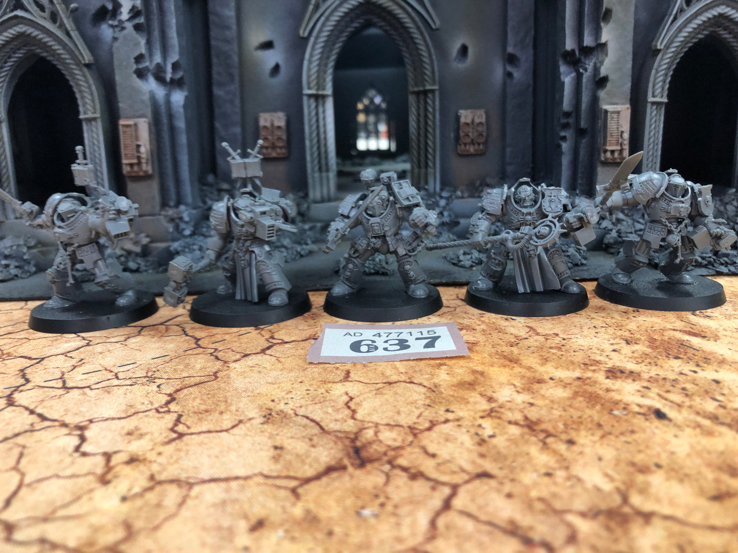 5x Paladins Terminators #637 Grey Knights Space Marines Warhammer 40k