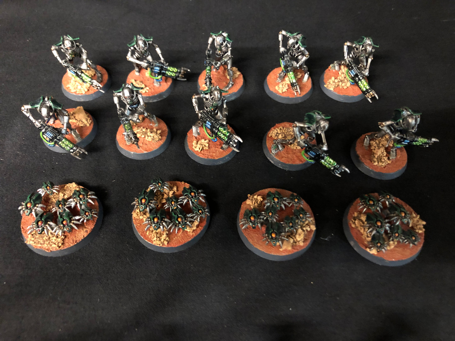 20x Necron Warriors + 9x Scarab Swarms #619 Well Painted Necrons Warhammer 40k