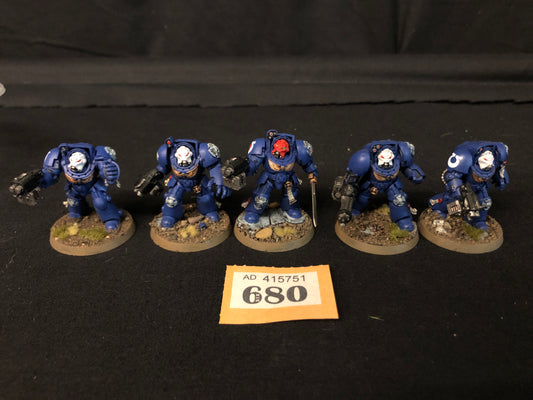 5x Primaris Terminator Squad #680 Well Painted Space Marines Warhammer 40k