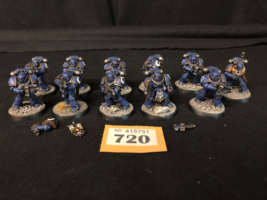 11x Tactical Marines #720 Very Well Painted Horus Heresy Space Marines Warhammer 40k