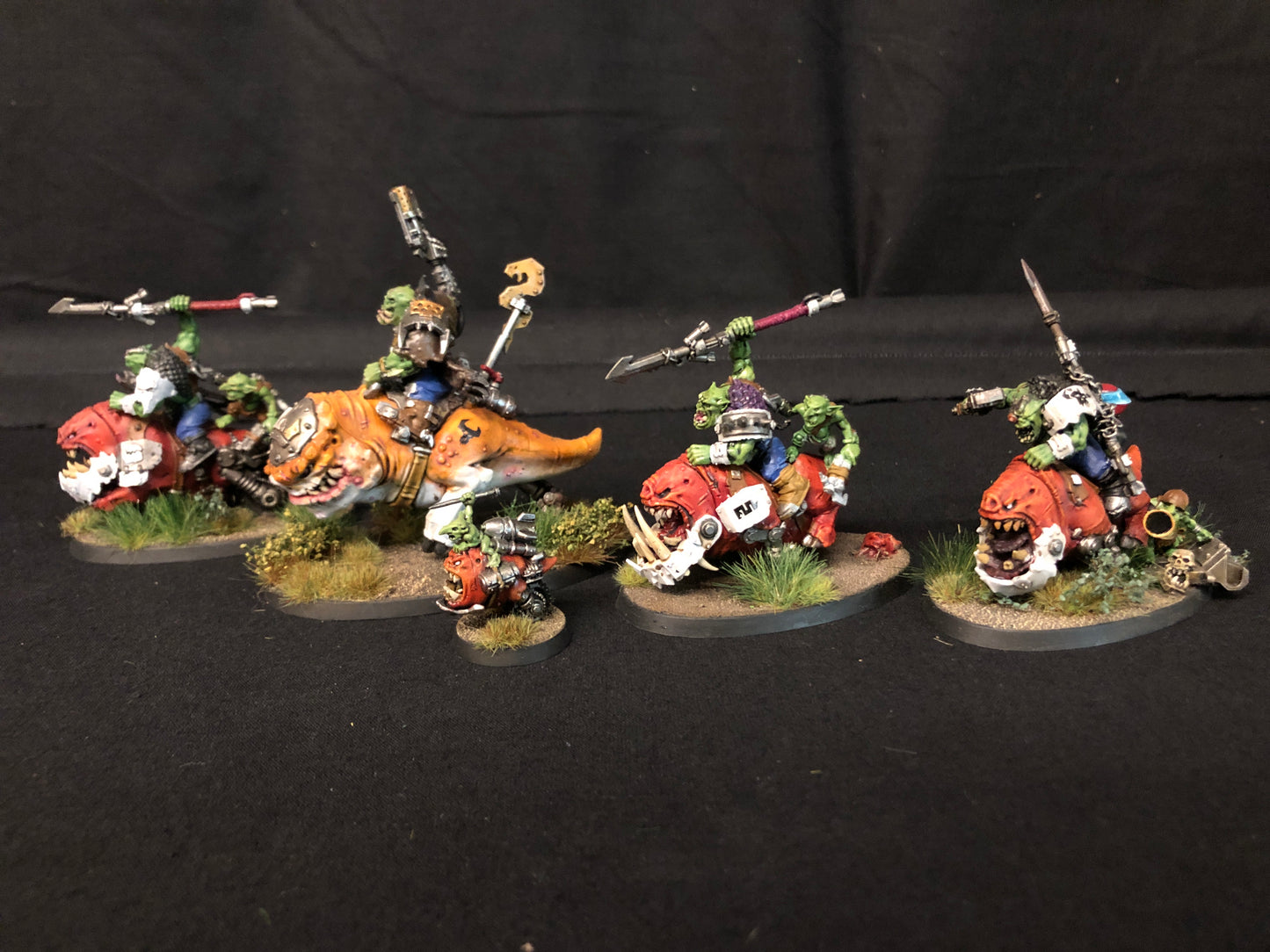 4x Squigghog Boyz #723 VERY Well Painted Orks Warhammer 40k