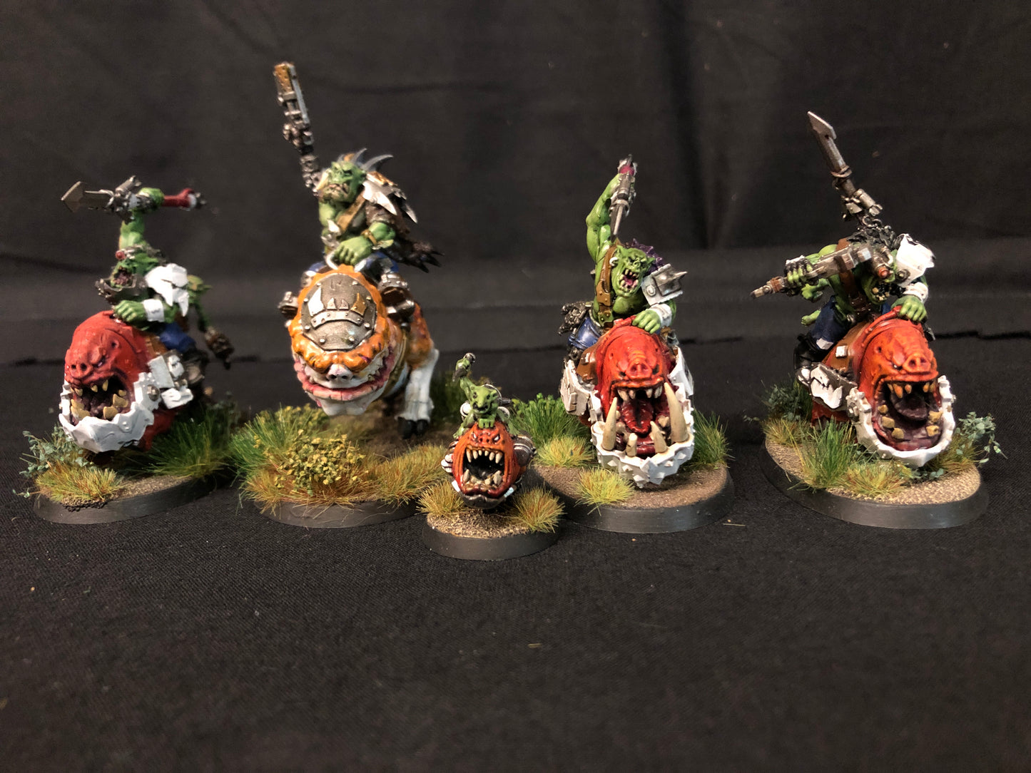 4x Squigghog Boyz #723 VERY Well Painted Orks Warhammer 40k