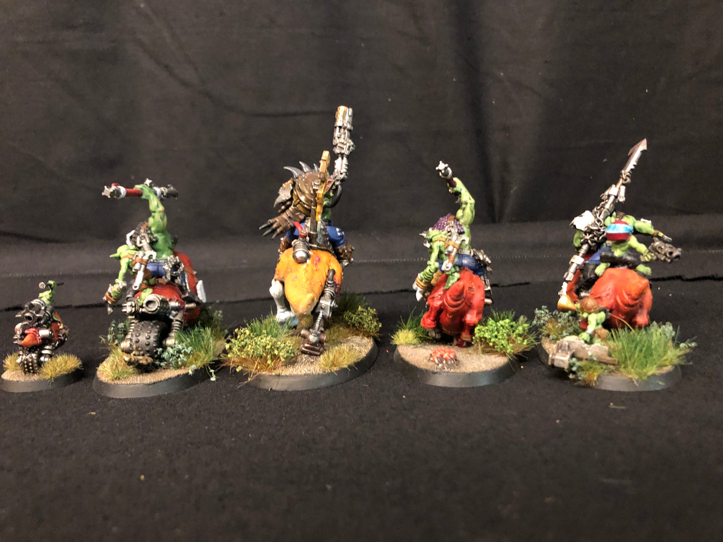 4x Squigghog Boyz #723 VERY Well Painted Orks Warhammer 40k