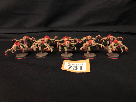 10x Genestealers Brood #731 Well Painted Tyranids Warhammer 40k
