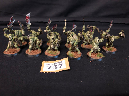 11x Savage Orruks #737 Very Well Painted Orruk Warclans AOS Warhammer 40k