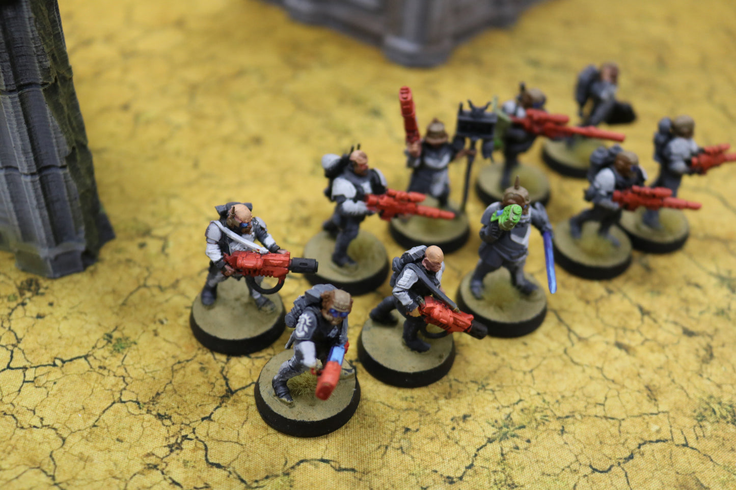 10x Cadian Shock Troops Kitbashed Astra Militarum Warhammer 40k