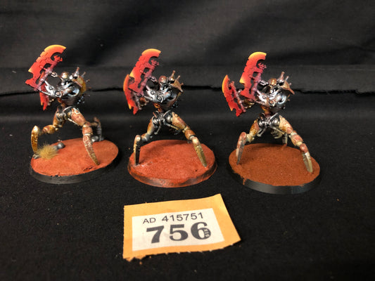 3x Skorepkh Destroyers #756 Well Painted Necrons Warhammer 40k