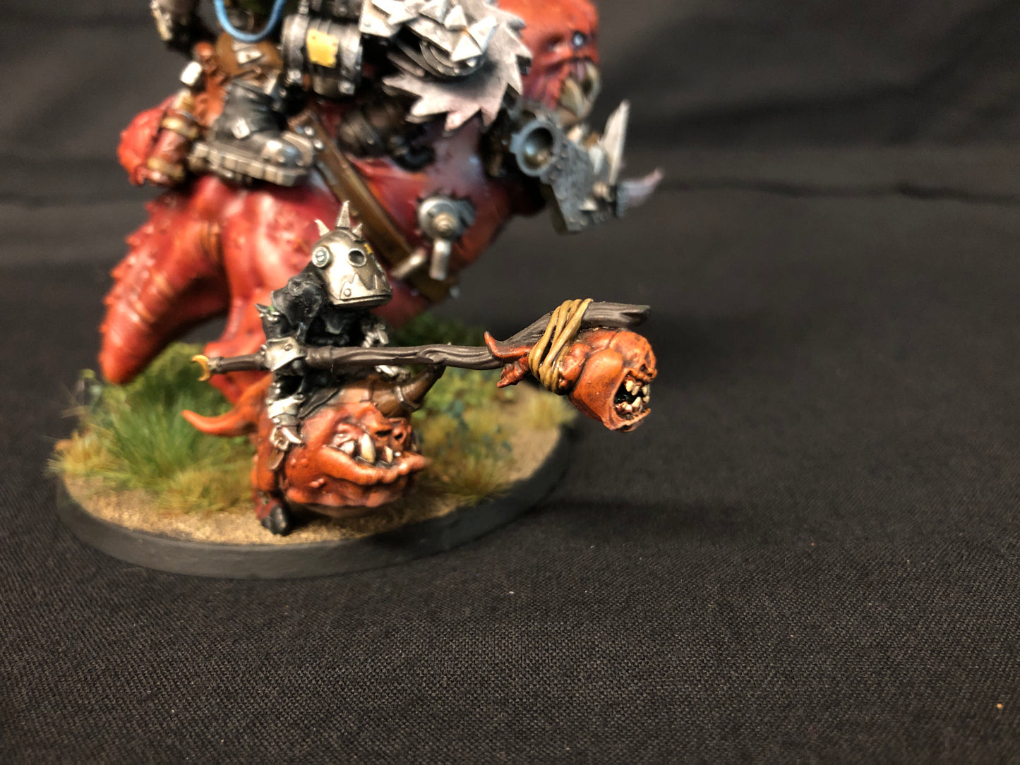 Beastboss on Squiggosaur #752 VERY Well Painted Orks Warhammer 40k