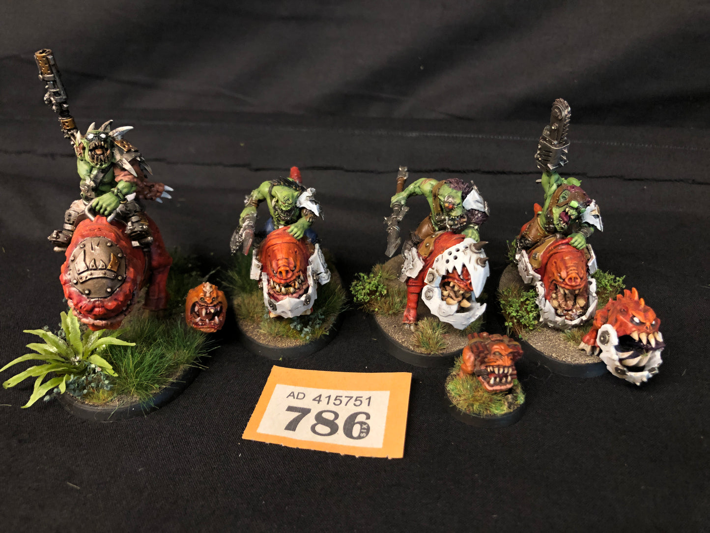 4x Squighog Boyz #786 VERY Well Painted Orks Warhammer 40k