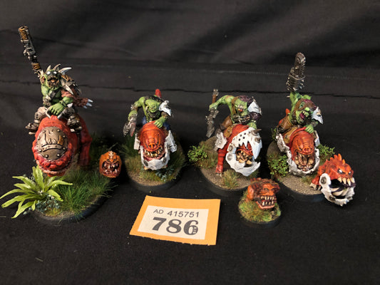 4x Squighog Boyz #786 VERY Well Painted Orks Warhammer 40k