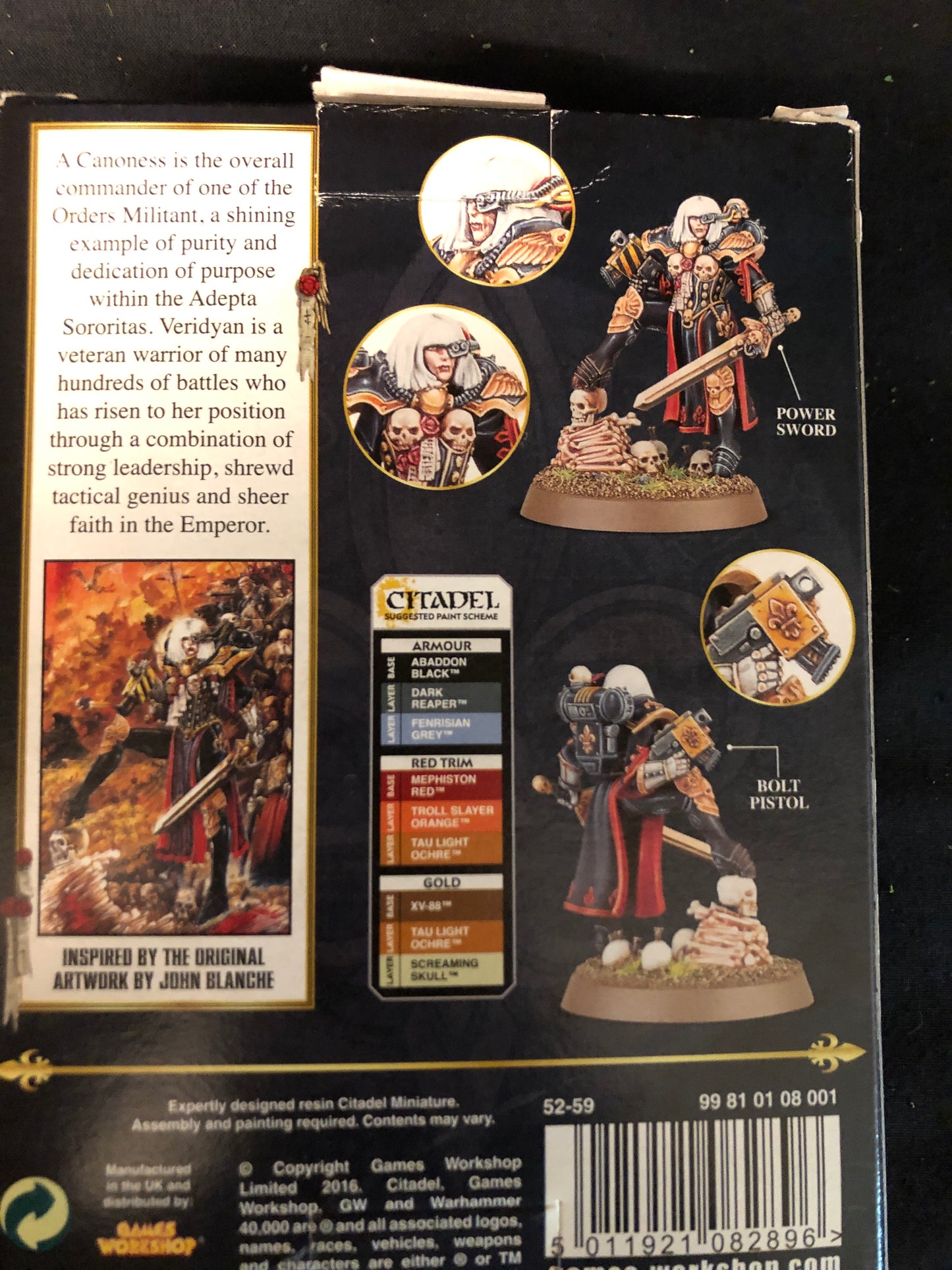 Canoness Veridyan NOS OOP #796 Adepta Sororitas Warhammer 40k
