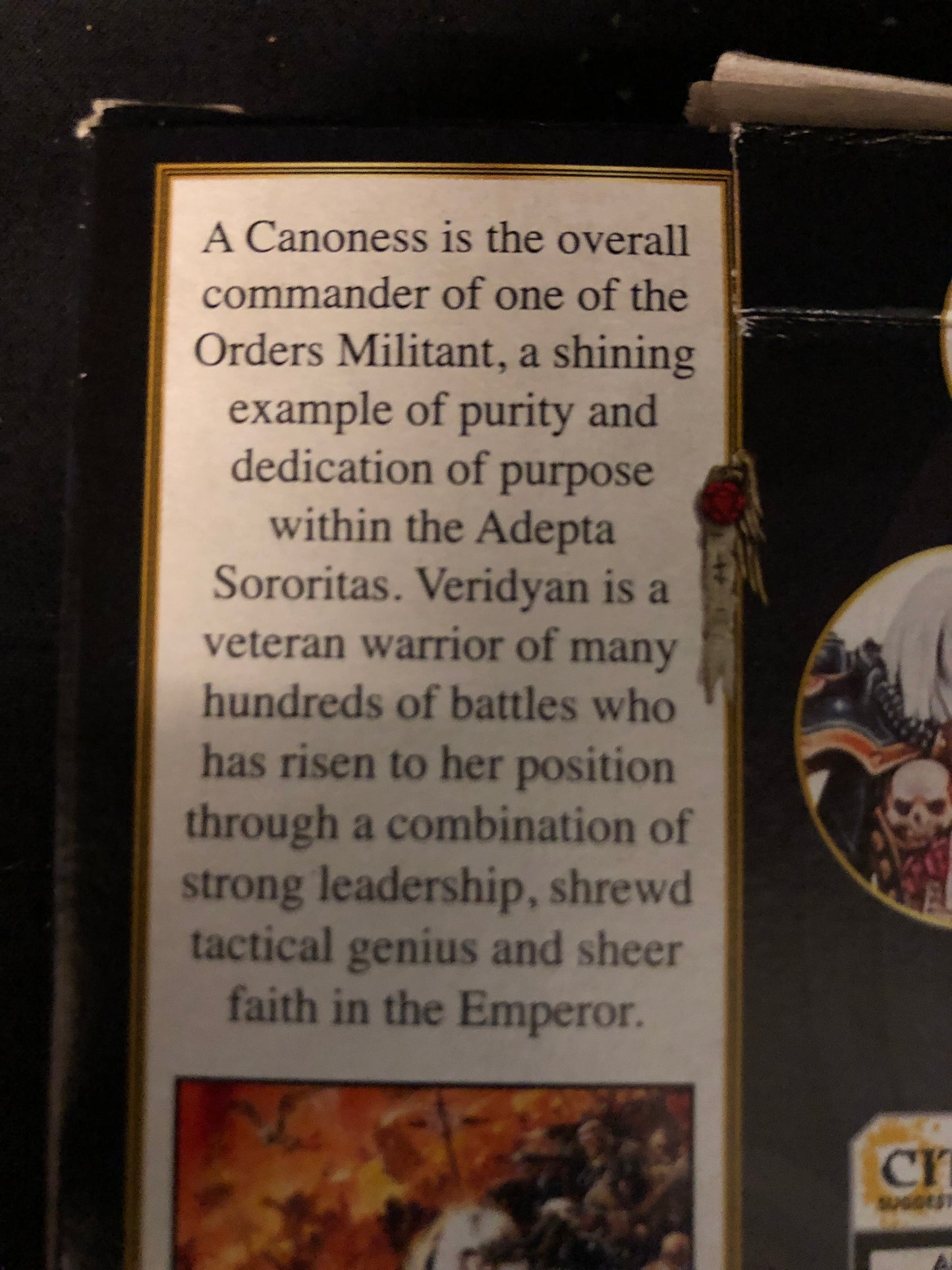 Canoness Veridyan NOS OOP #796 Adepta Sororitas Warhammer 40k