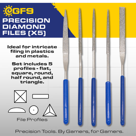 Precision Diamond Files x5