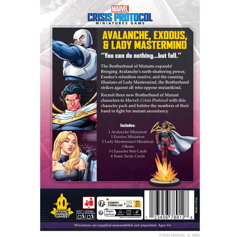 Marvel Crisis Protocol -  Avalanche, Exodus And Lady Mastermind