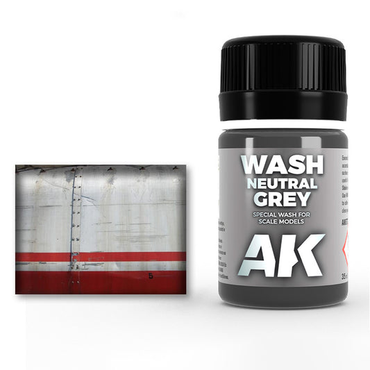 AK Weathering Paints - Neutral Grey Wash