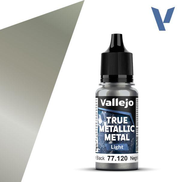 Vallejo True Metallic Metals - Obsidian Black (Light)