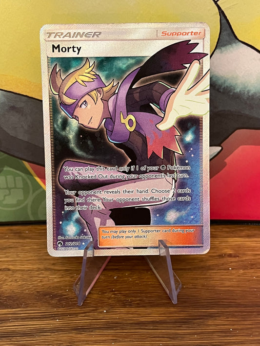 Morty 212/214 Lost Thunder NM Single Pokémon Card