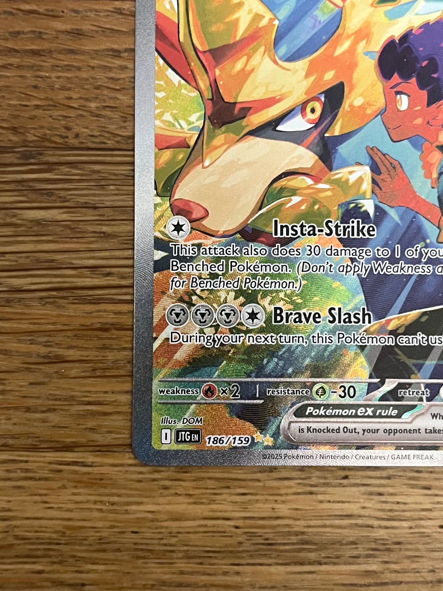 Hop's Zacian EX 186/159 Journey Together NM Single Pokémon Card