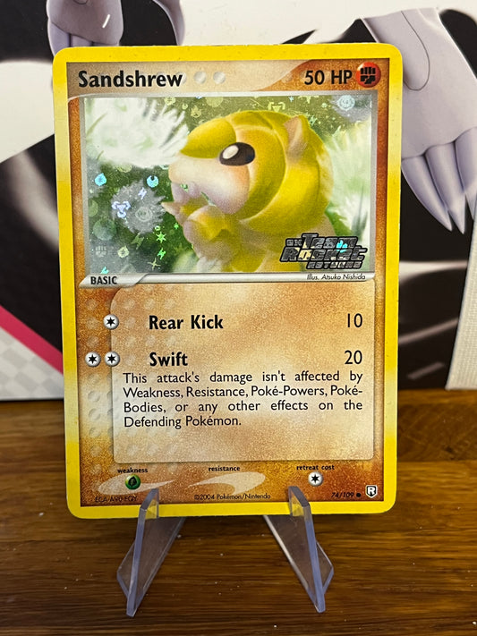 Sandshrew Holo Stamped 74/109 Team Rocket Returns NM Single Pokémon Card