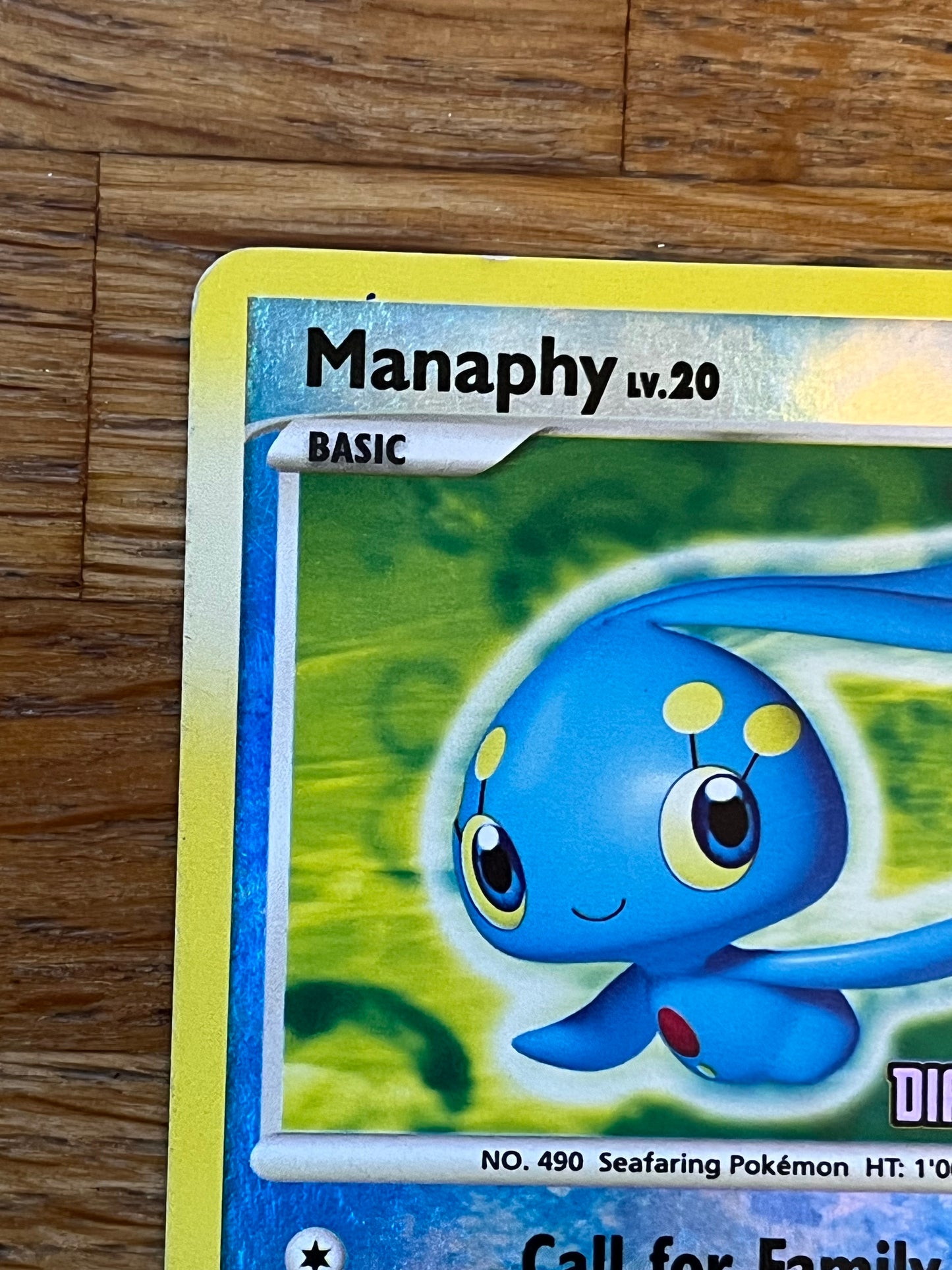 Manaphy Reverse Holo Stamped Promo 9/130 Diamond & Pearl NM Single Pokémon Card