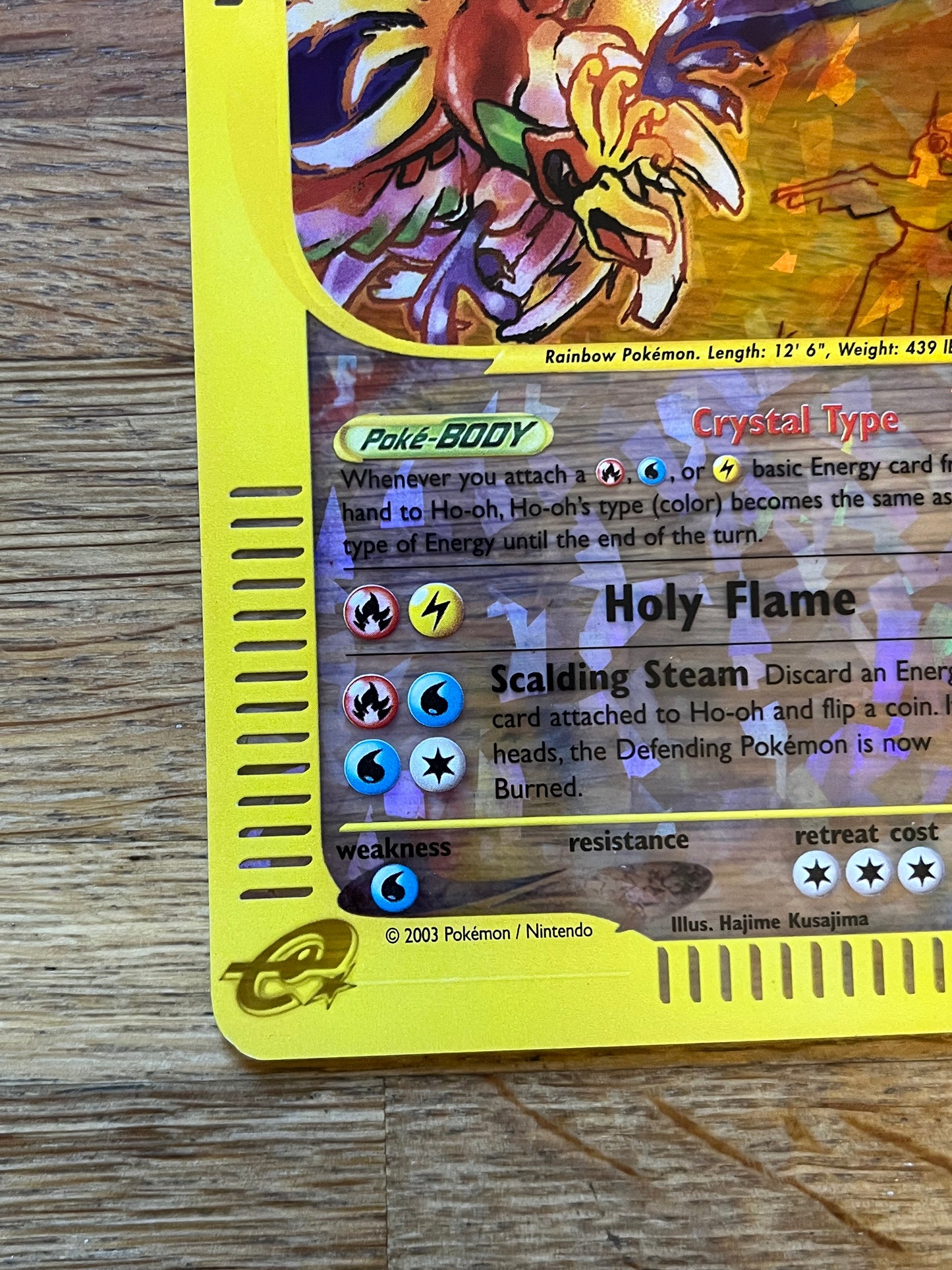Ho-oh Crystal 11/12 Skyridge Box Topper Promo NM Single Pokémon Card