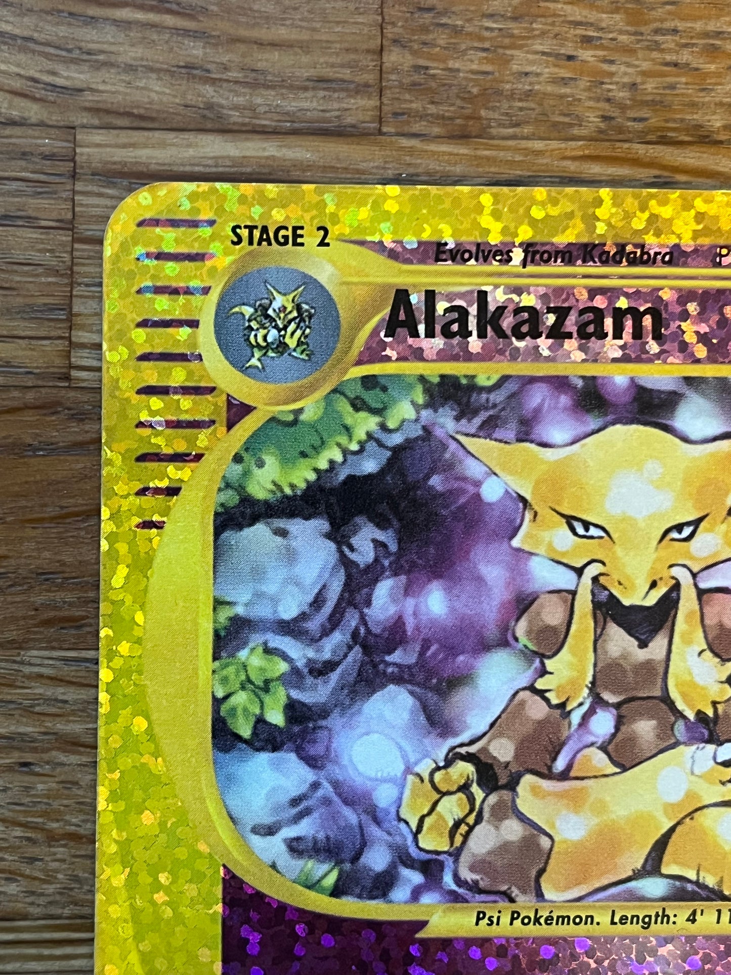 Alakazam 1/12 Expeditions Box Topper Promo NM Single Pokémon Card *Check Photos / Bottom Left Side Peeling*