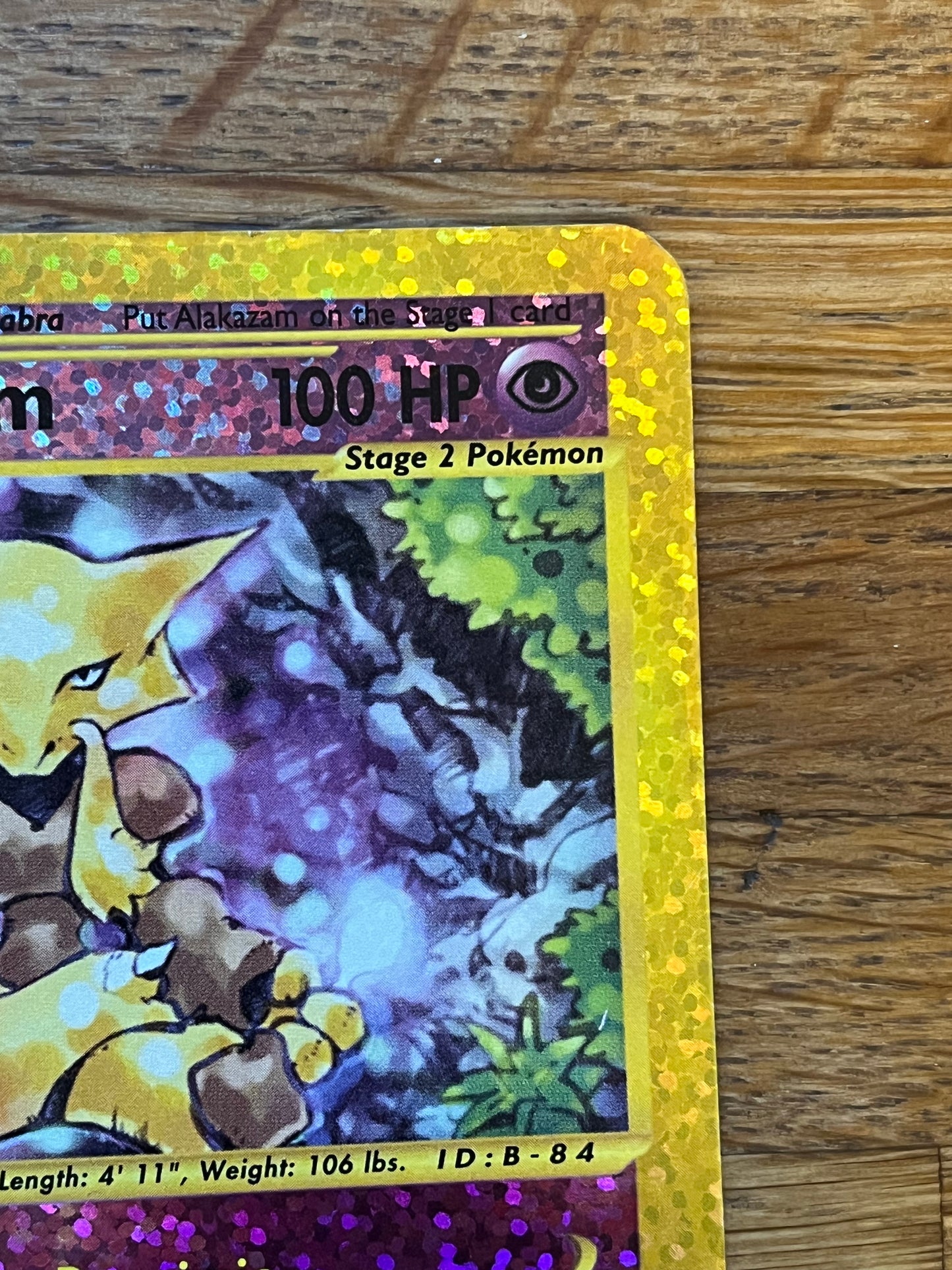Alakazam 1/12 Expeditions Box Topper Promo NM Single Pokémon Card *Check Photos / Bottom Left Side Peeling*