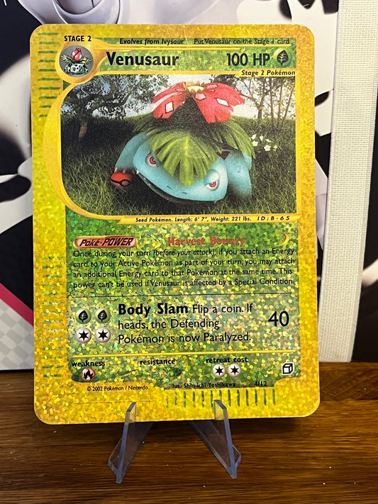Venusaur 4/12 Expedition Box Topper NM Single Pokémon Card