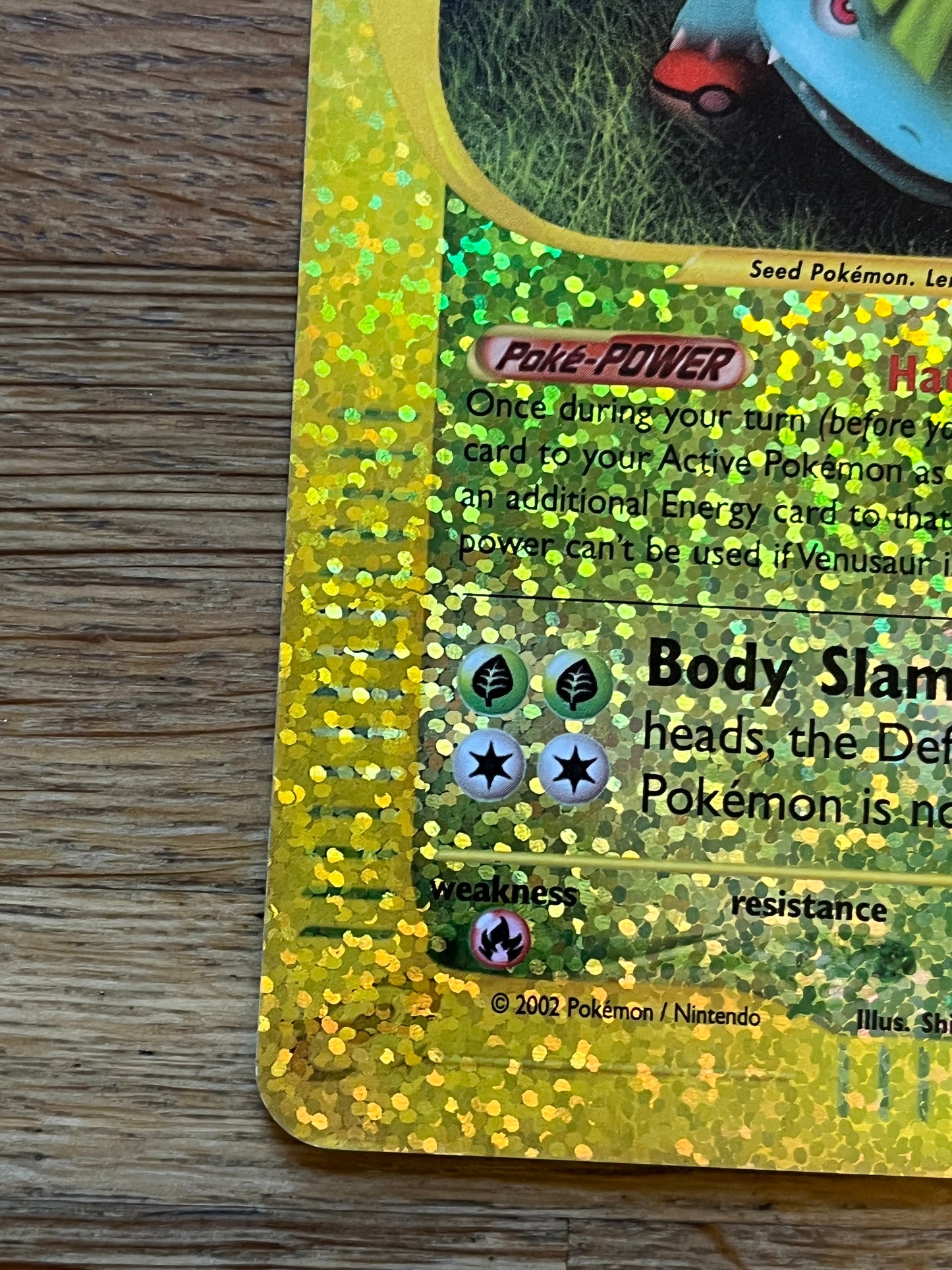 Venusaur 4/12 Expedition Box Topper NM Single Pokémon Card