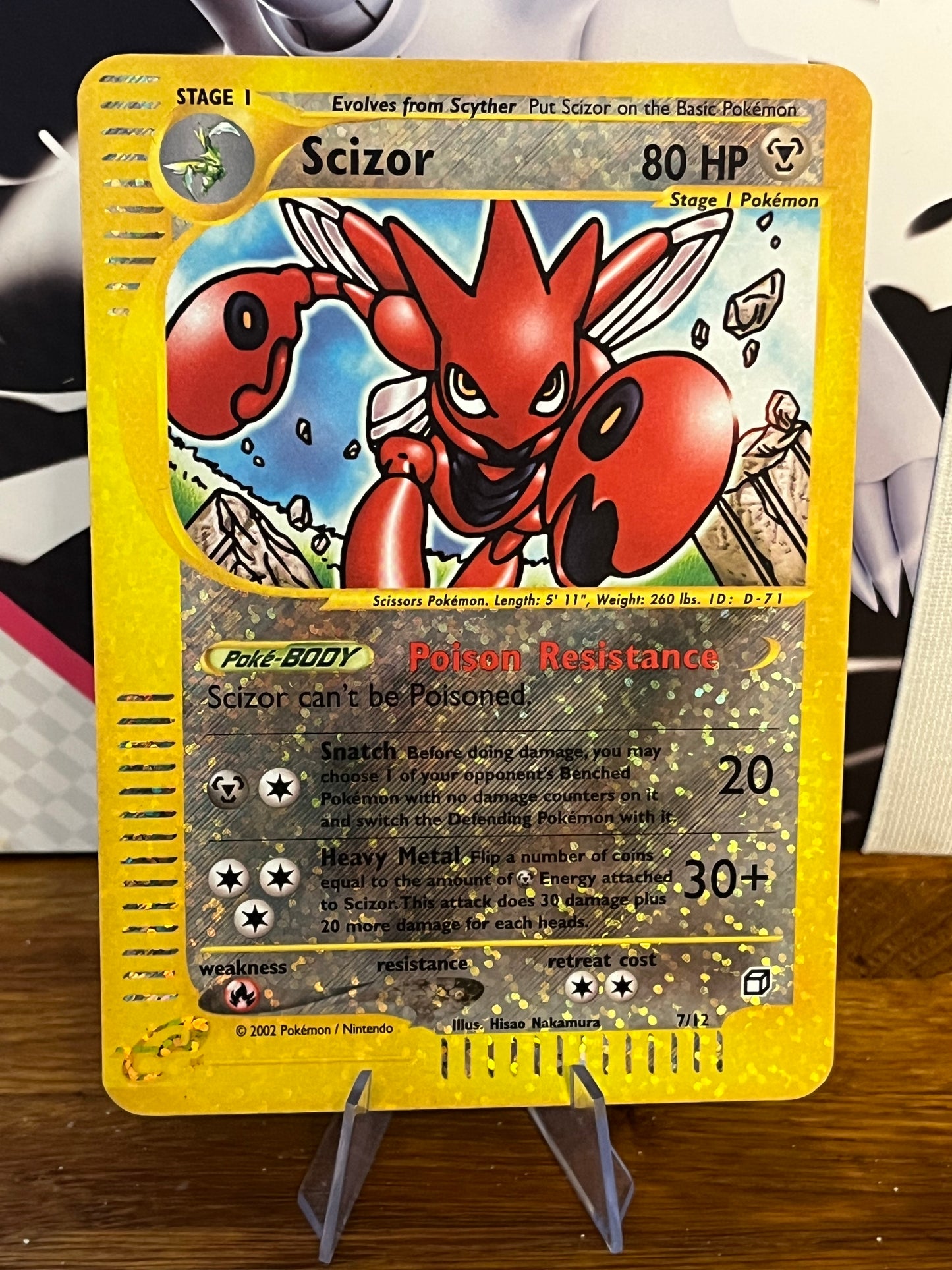 Scizor 7/12 Expedition Box Topper Promo NM Single Pokémon Card