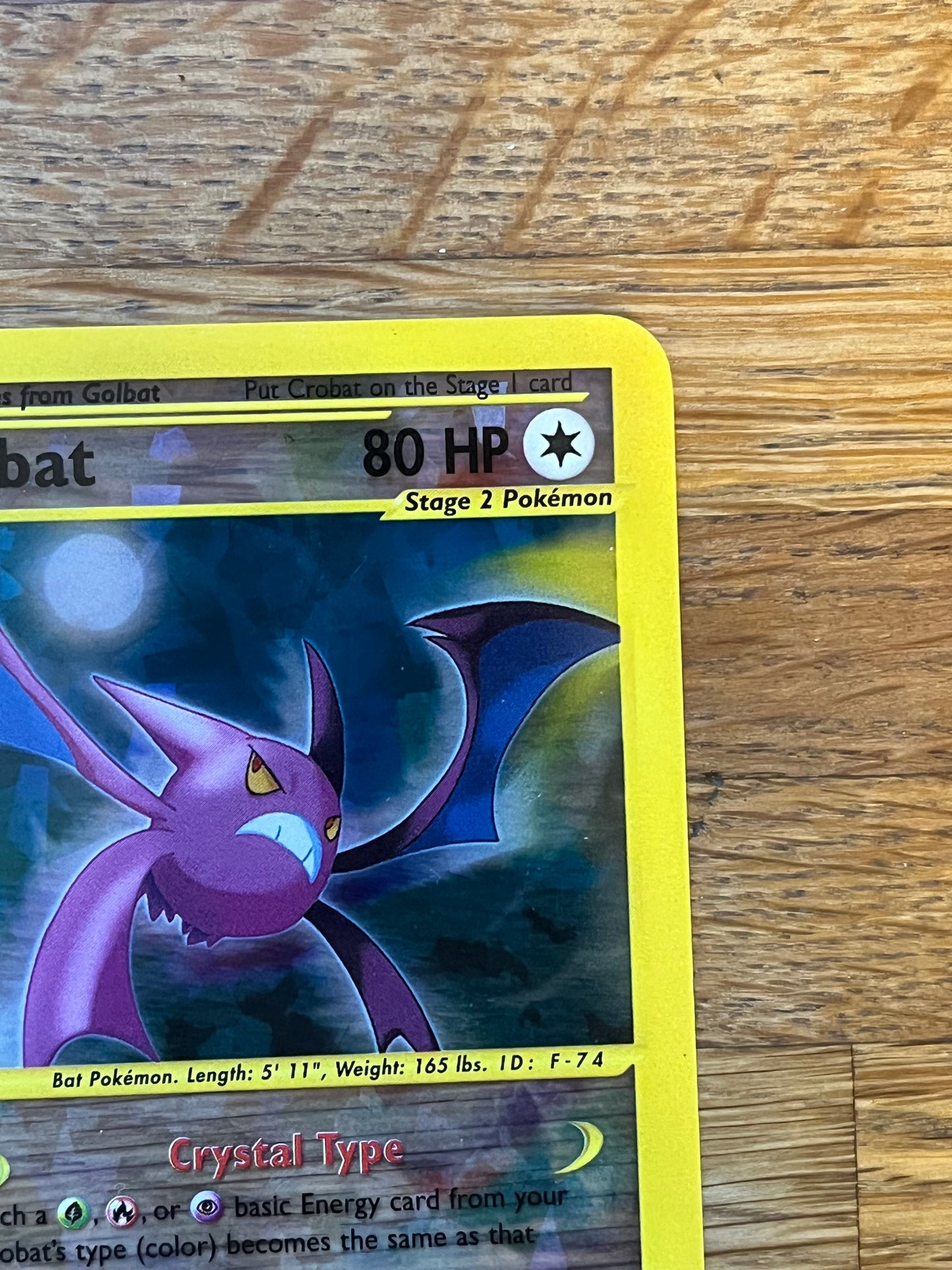Crobat Crystal 10/12 Skyridge Box Topper Promo NM Single Pokémon Card