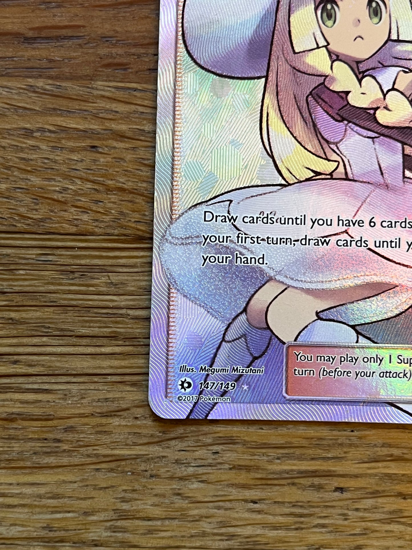 Lillie 147/149 Sun & Moon NM Single Pokémon Card