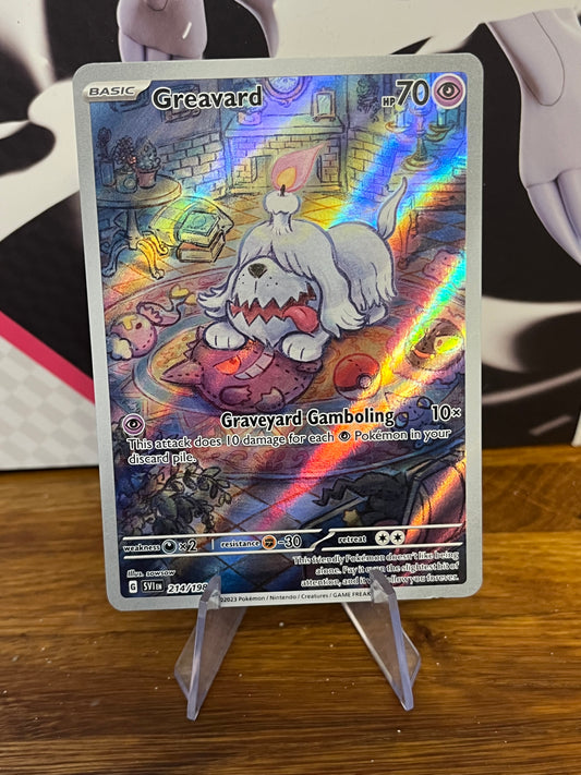 Greavard Illustration Rare 214/198 Scarlet & Violet NM Single Pokémon Card