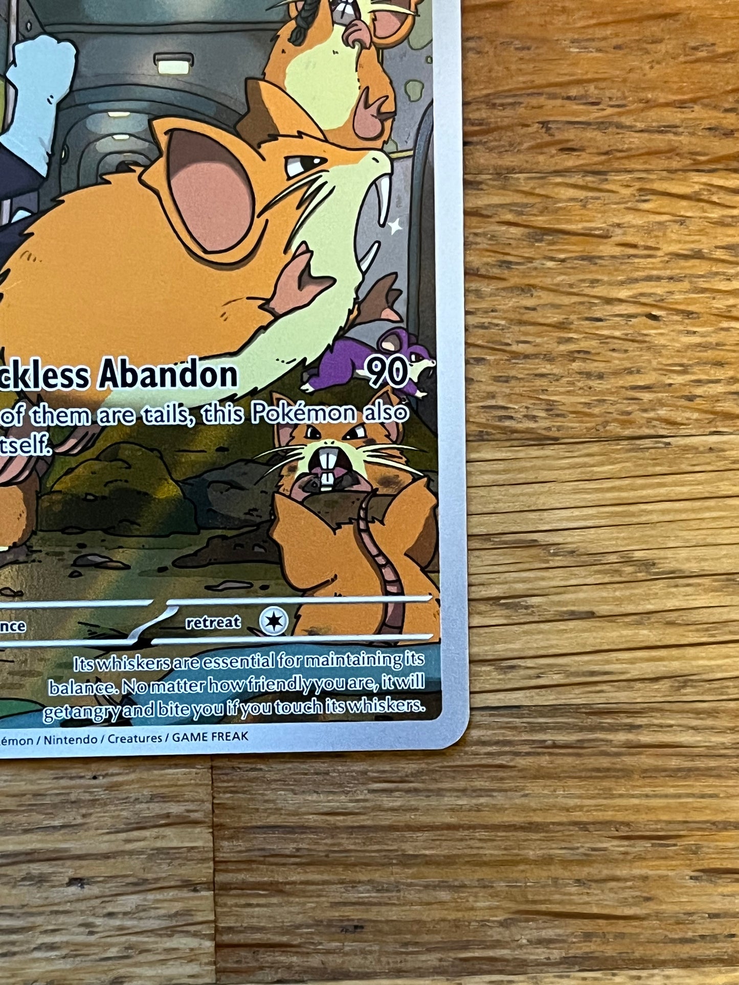 Team Rocket's Raticate Illustration Rare 202/182 Destined Rivals NM Single Pokémon Card