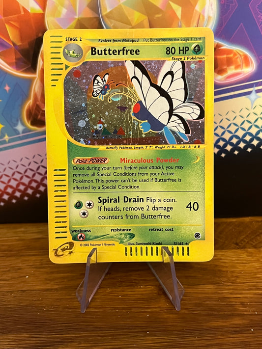 Butterfree Holo 5/165 Expedition NM Single Pokémon Card