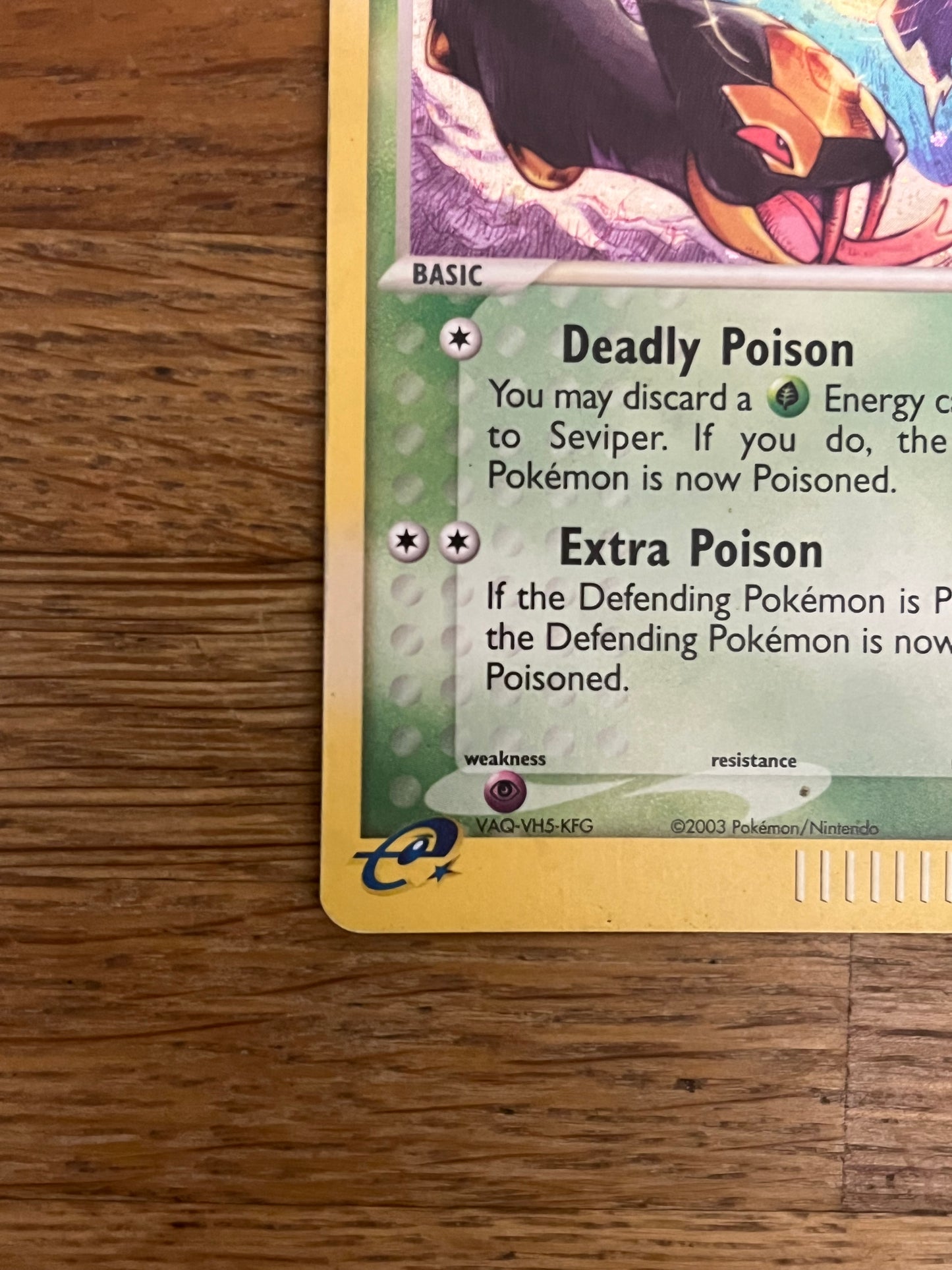 Seviper Holo 11/100 Sandstorm LP Single Pokémon Card