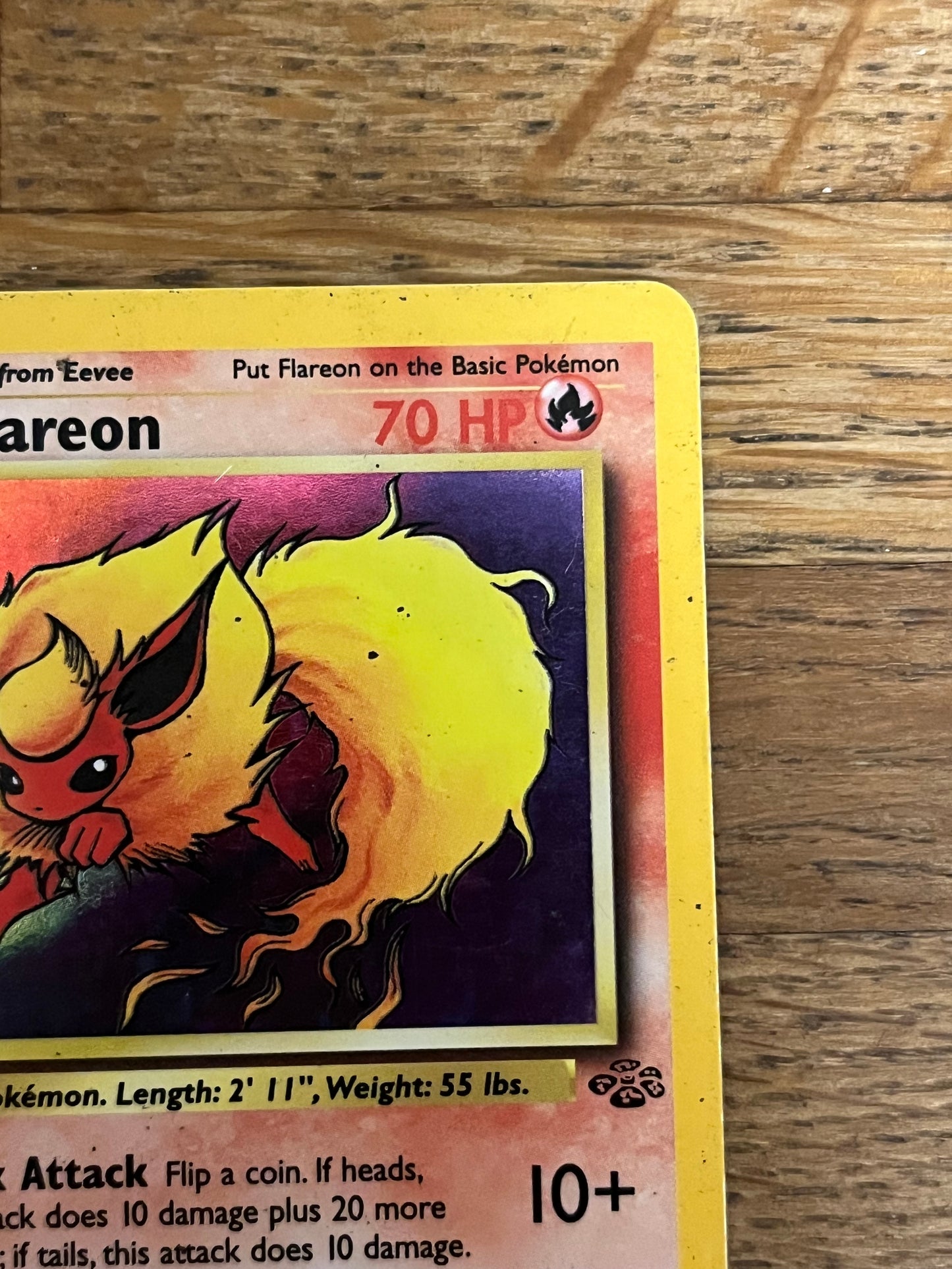 Flareon Holo 3/64 Jungle LP Single Pokémon Card