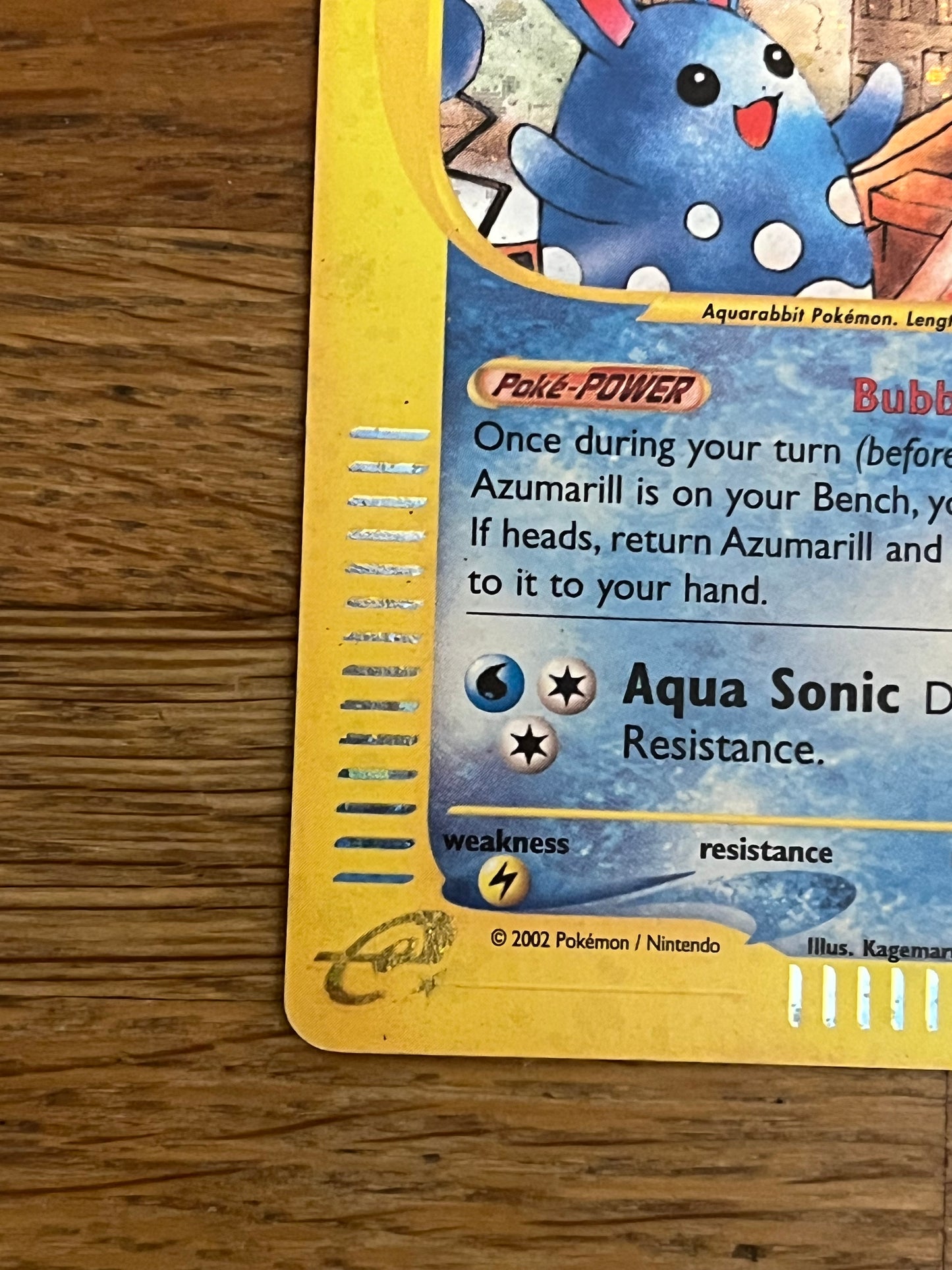 Azumarill Holo H4/H32 Aquapolis NM Single Pokémon Card